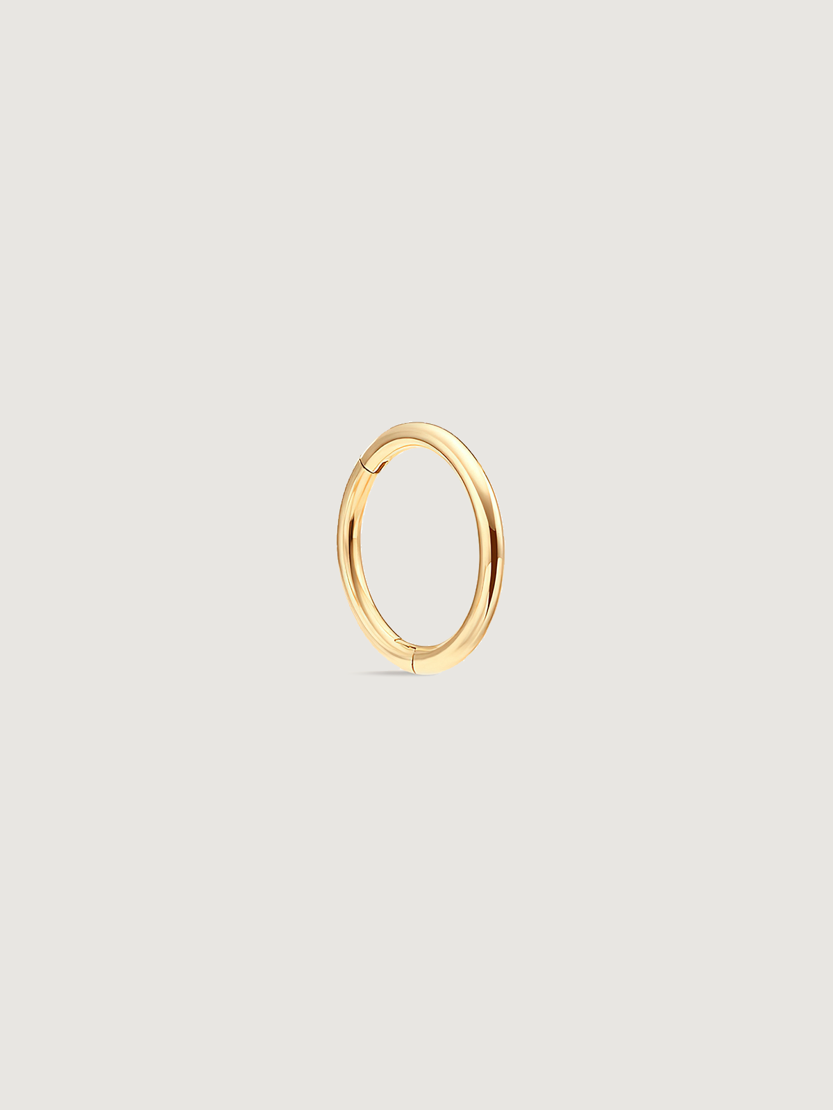 14K Solid Gold Minimalist Hoop Earrings