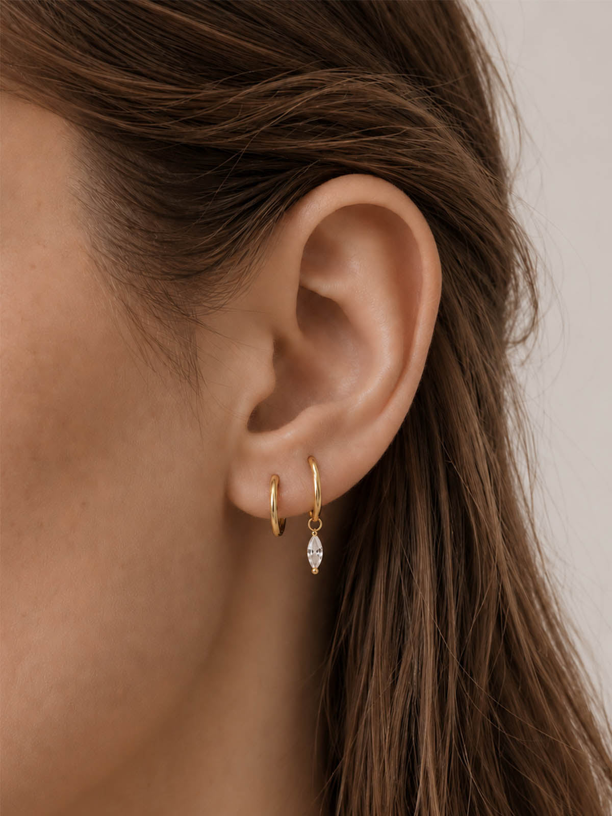 Gold Hoop Charm
