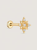 Lab-Grown Diamond Celestial Star Cluster Flat Back Stud