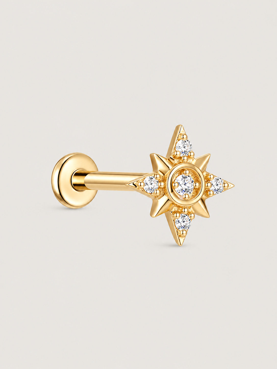 Lab-Grown Diamond Celestial Star Cluster Flat Back Stud