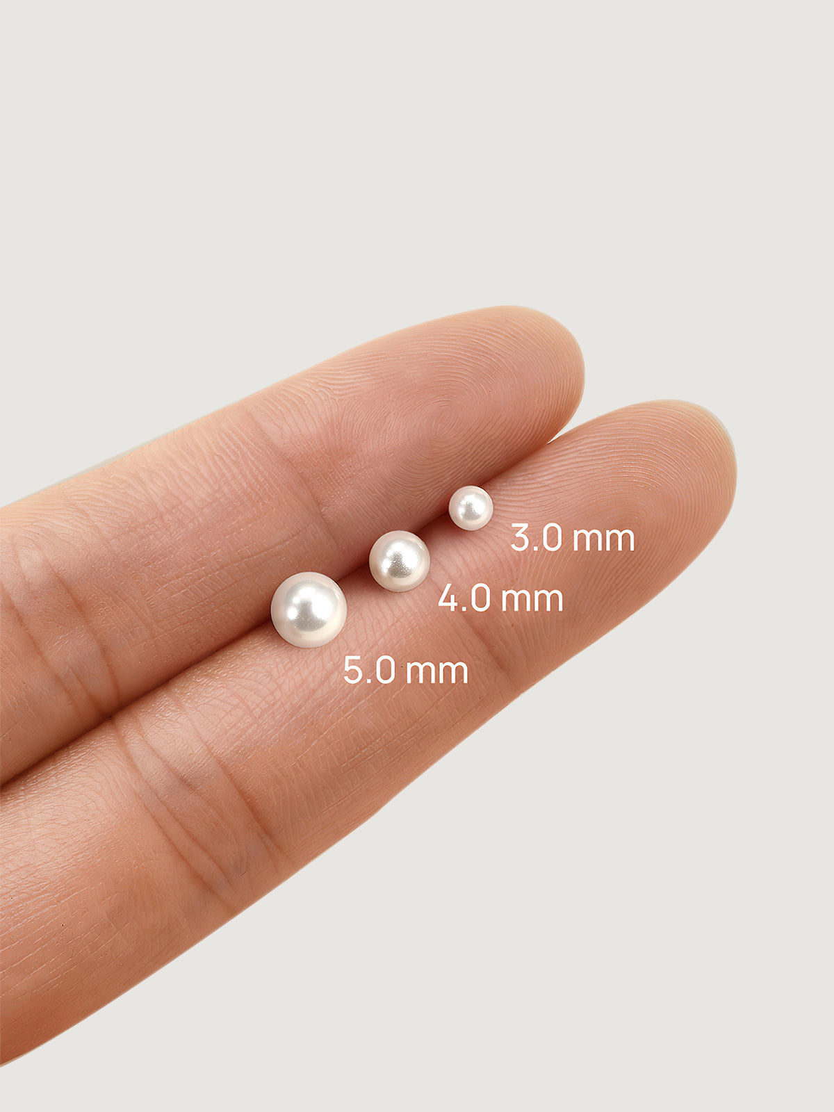 14K Solid Gold Minimalist Pearl Flat Back Earrings