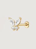 Butterfly Cluster Flat Back Stud