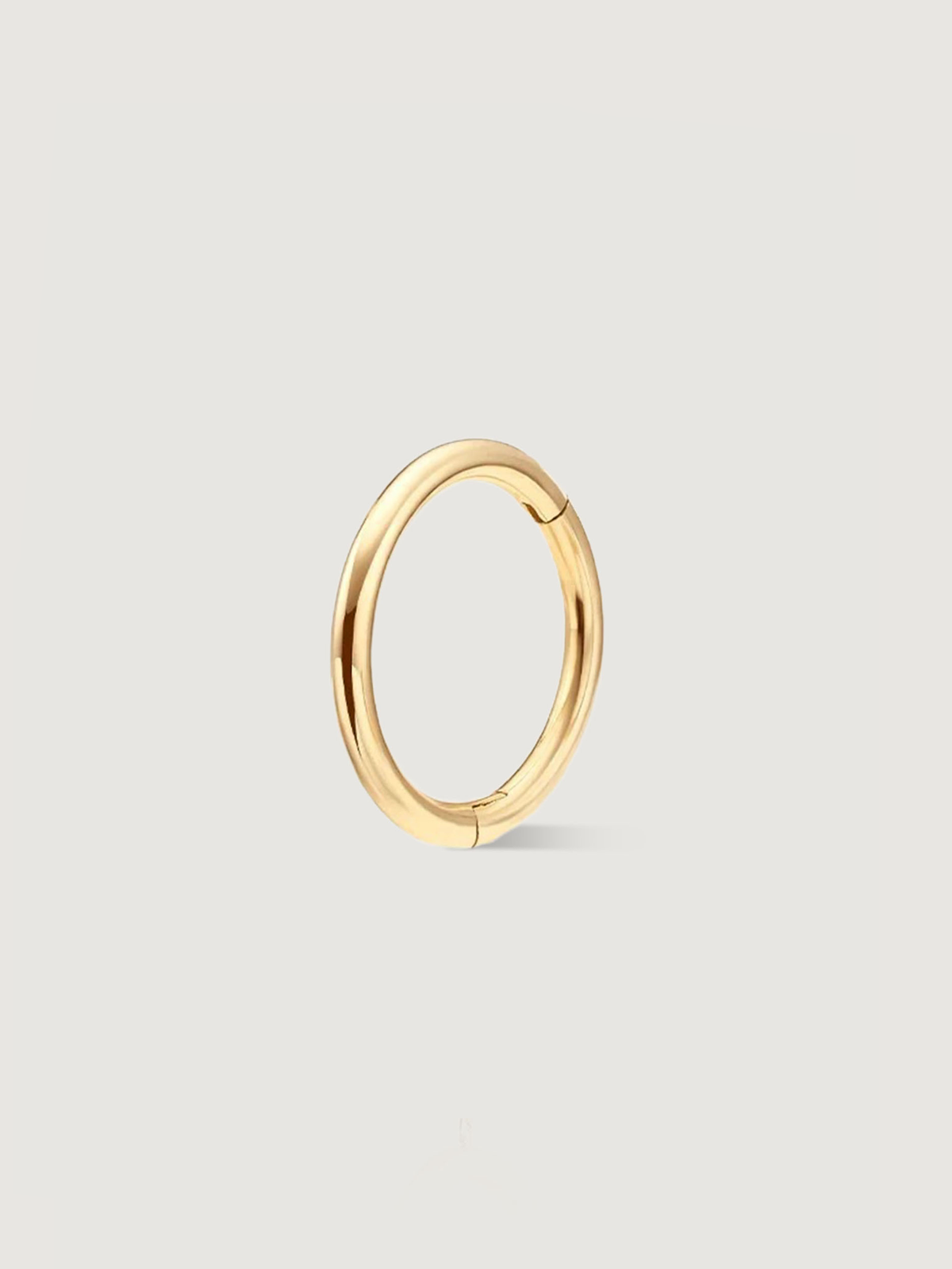 14K Solid Gold Minimalist Hoop Earrings